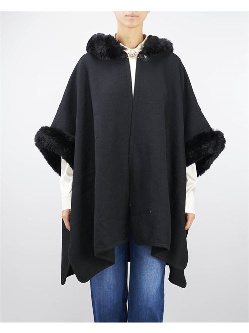 Poncho in cloth and faux fur Twinset TWIN SET |  | TO57006